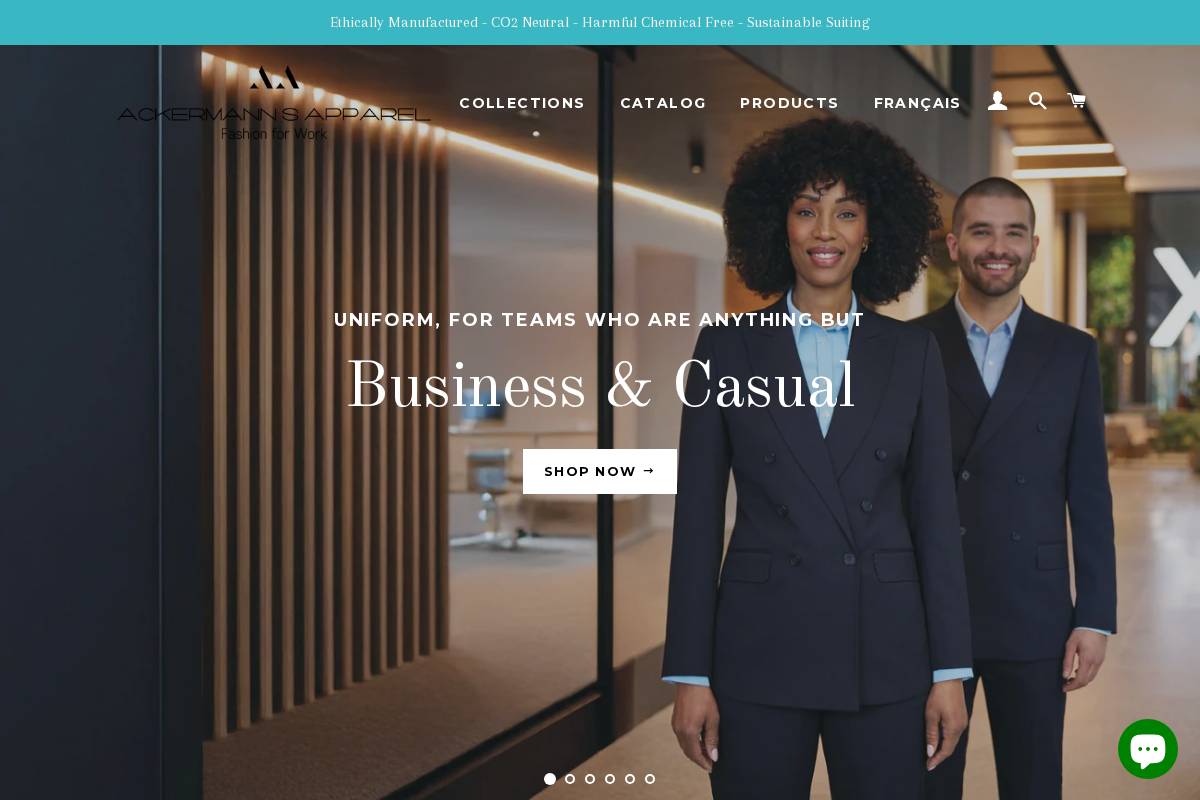 ackermanns.ca homepage screenshot