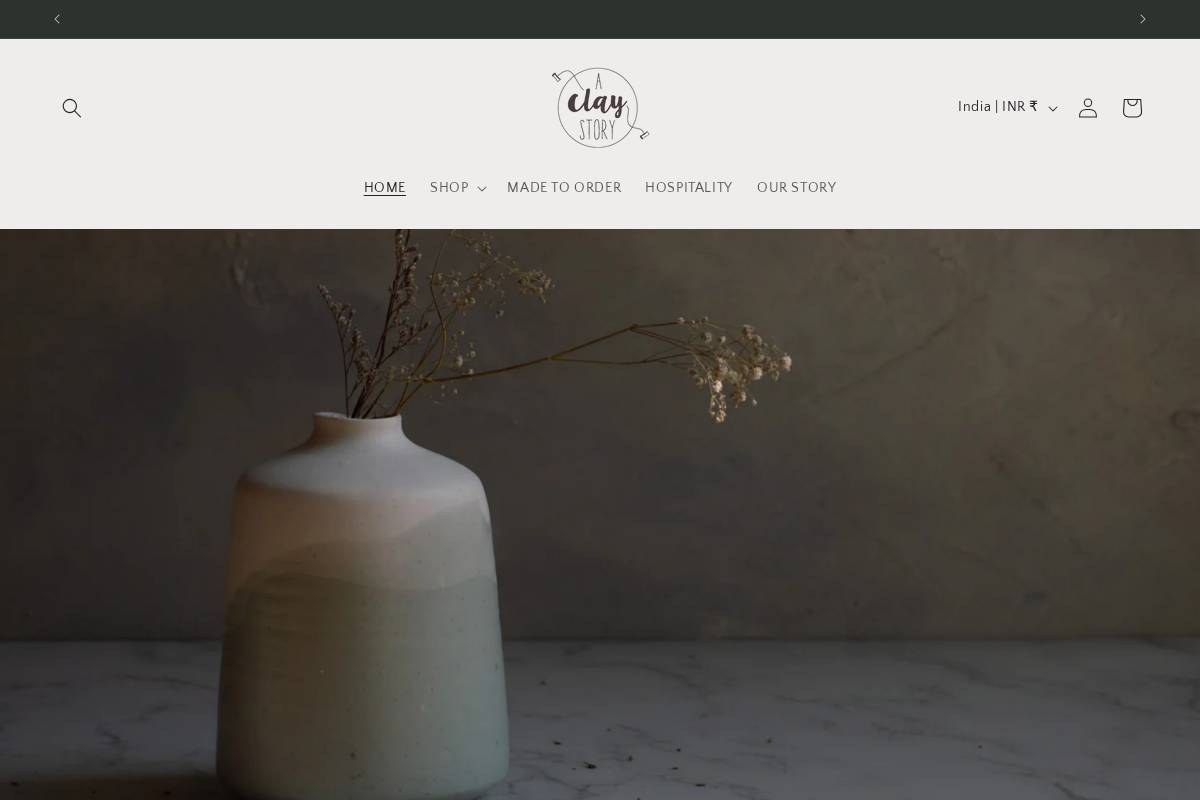 aclaystory.com homepage screenshot