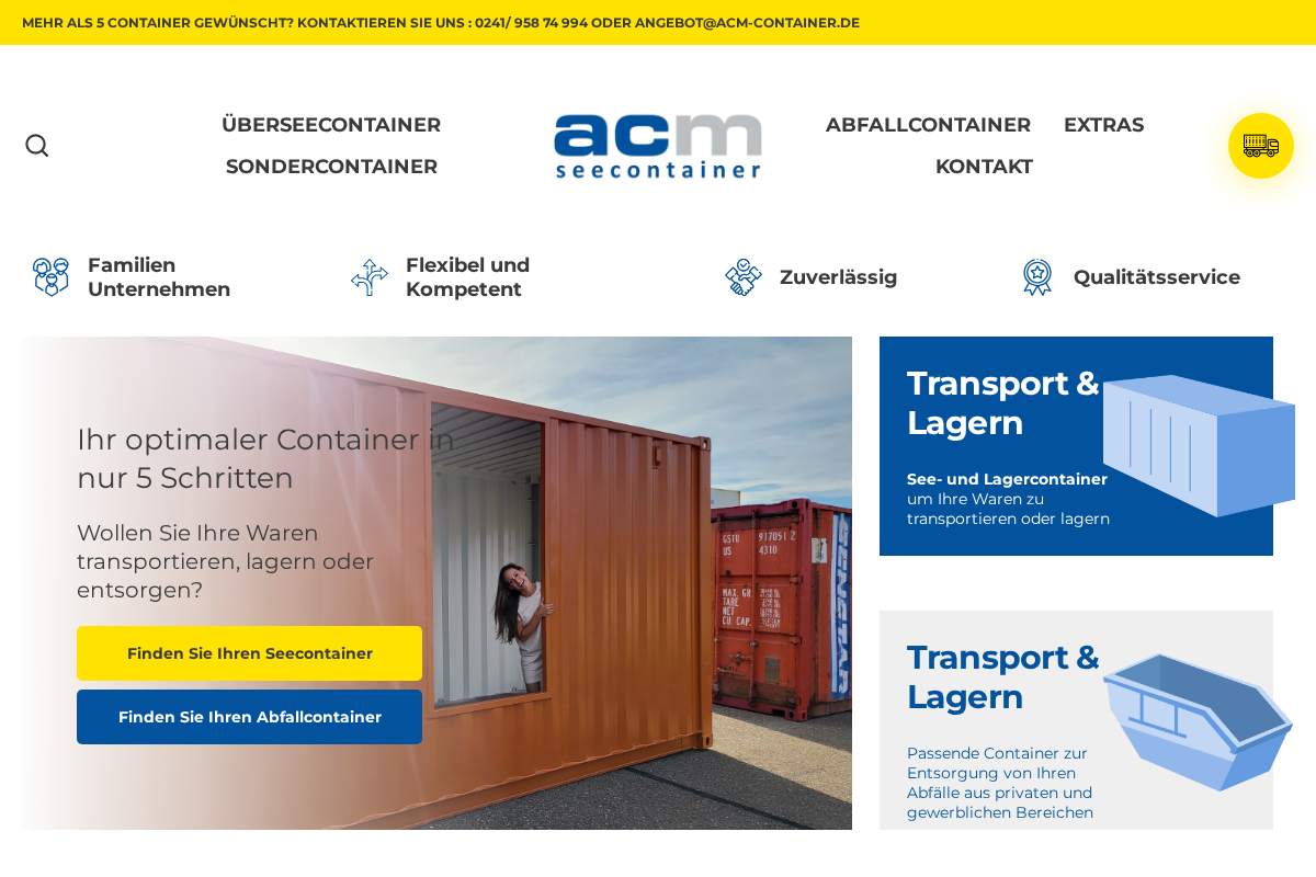 acm Seecontainer homepage screenshot