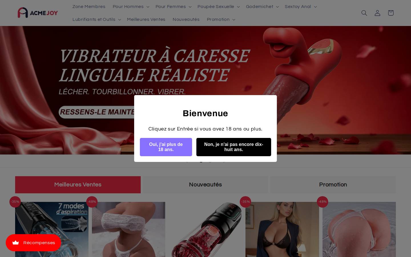 Acmejoy homepage screenshot