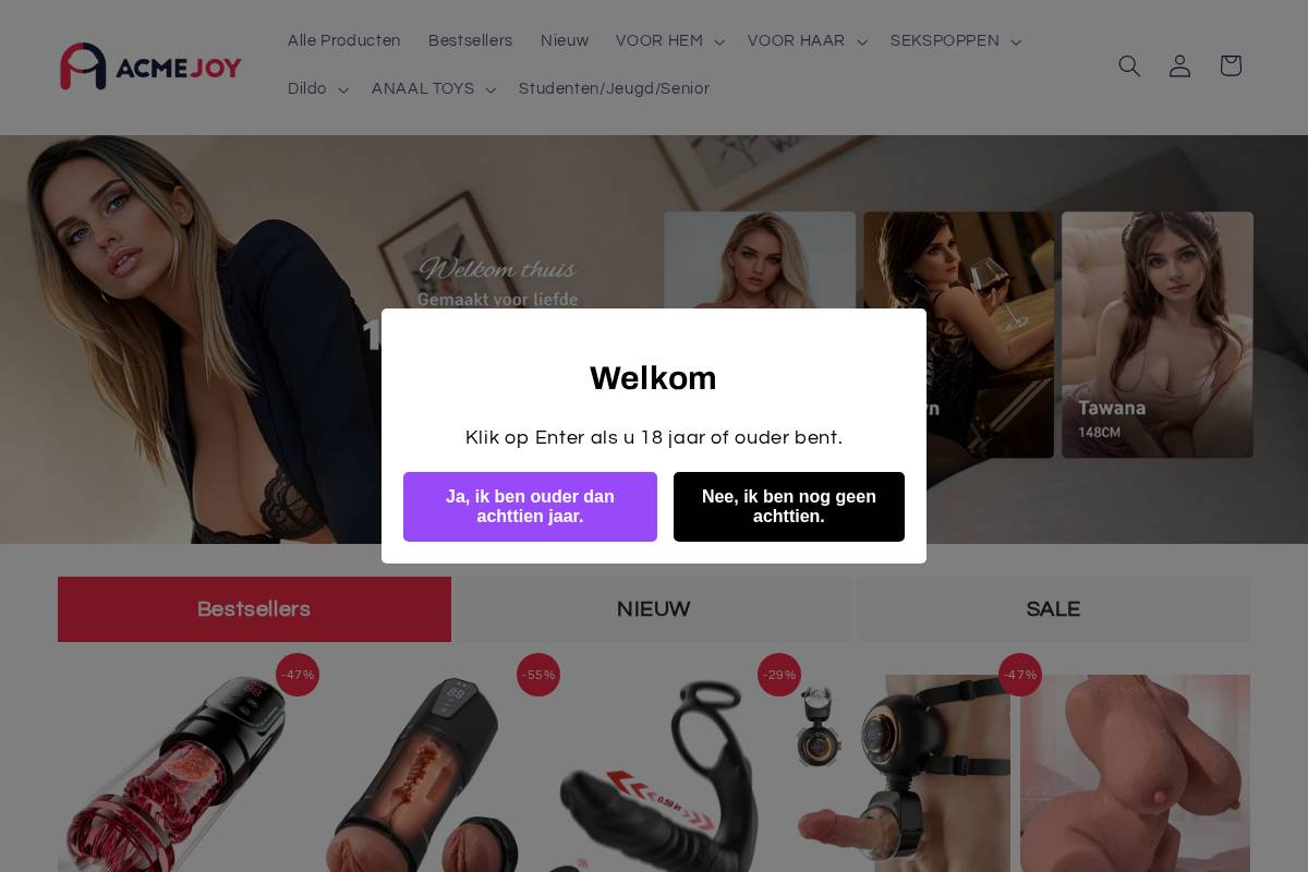 acmejoy.nl homepage screenshot