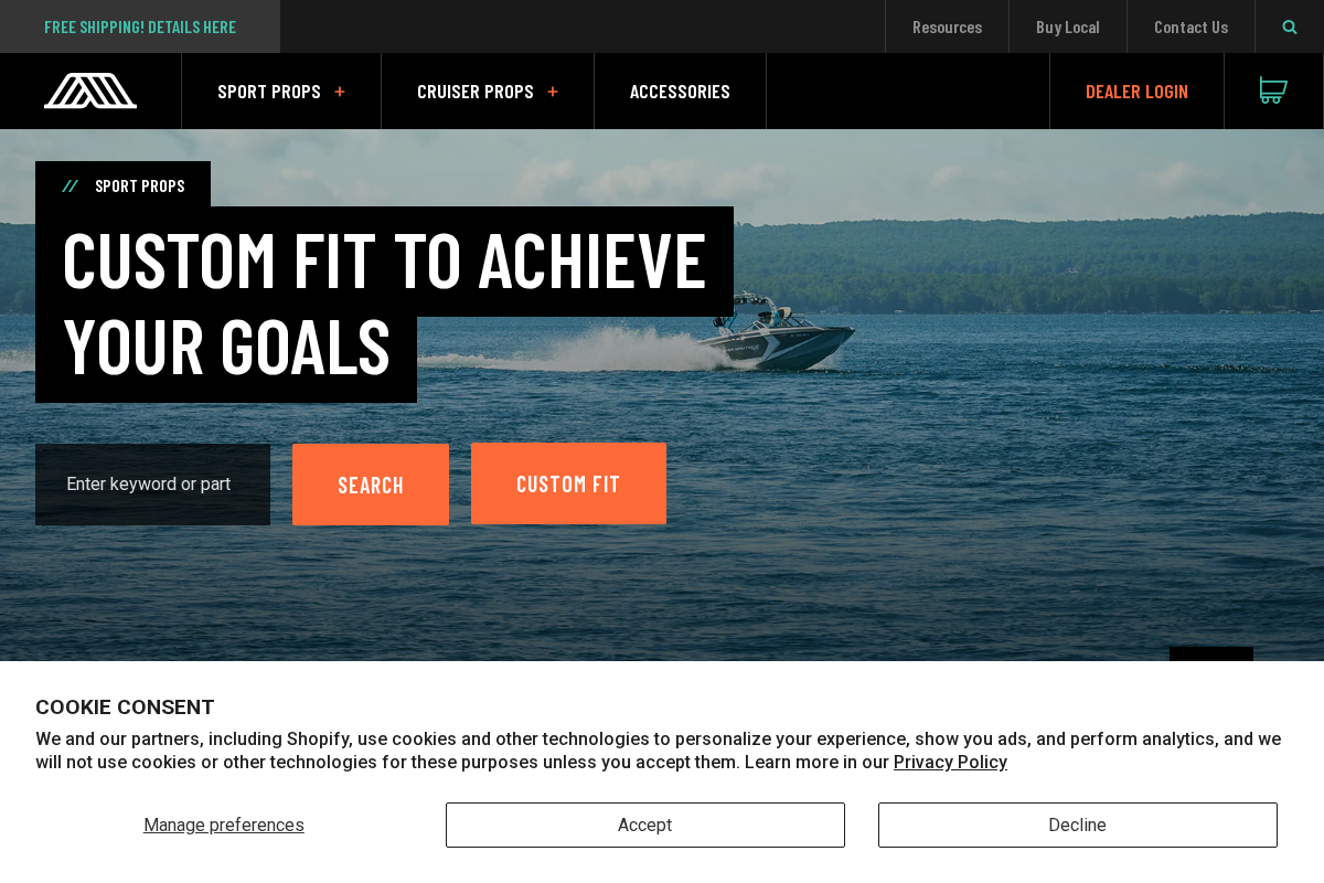 acmemarine.com homepage screenshot