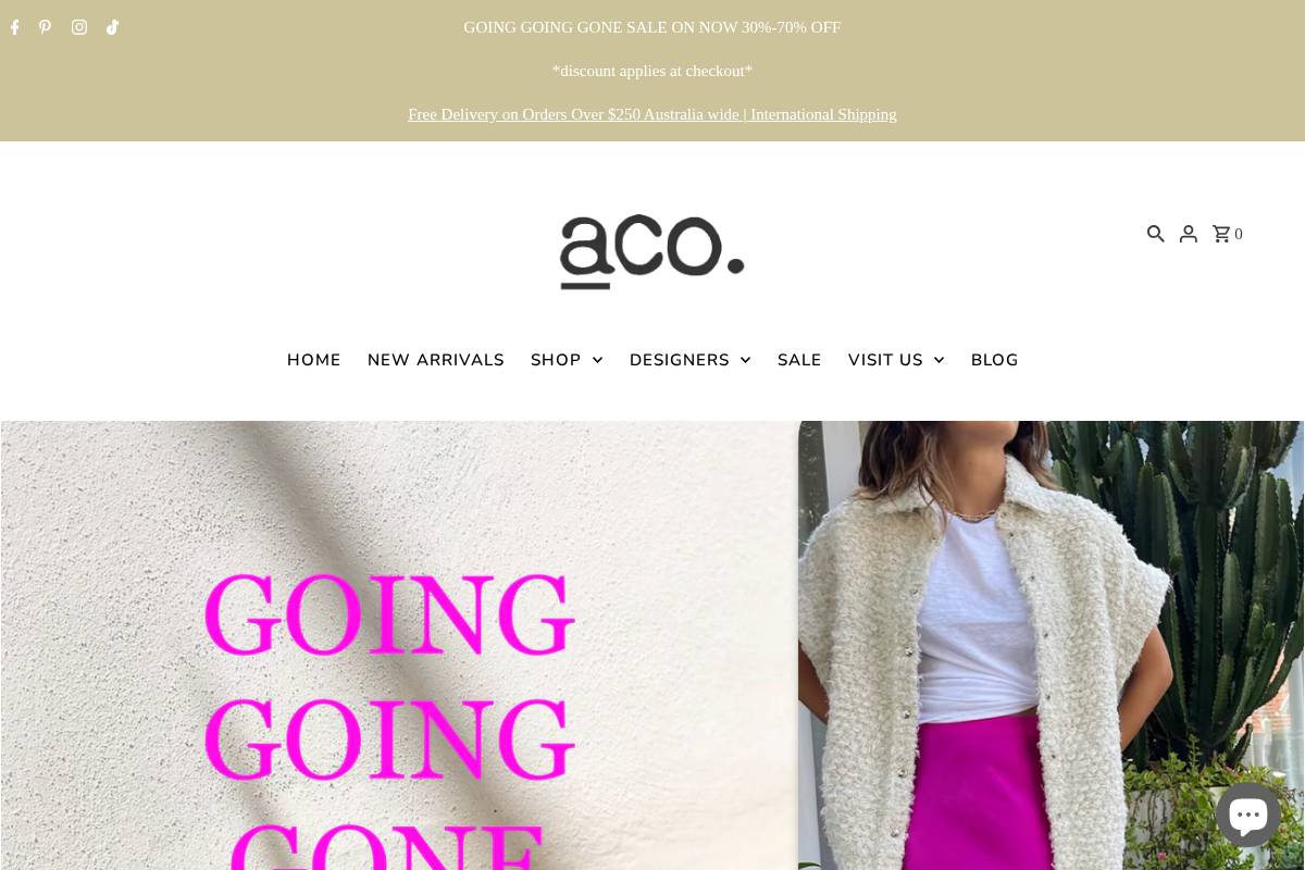 acodoublebay.com.au homepage screenshot