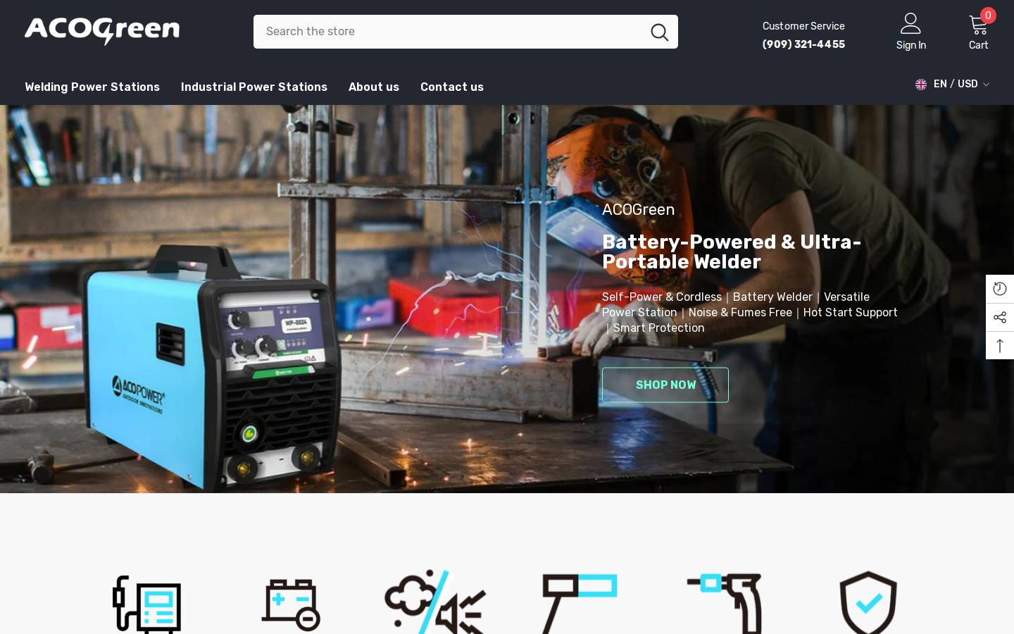 acogreen.com homepage screenshot