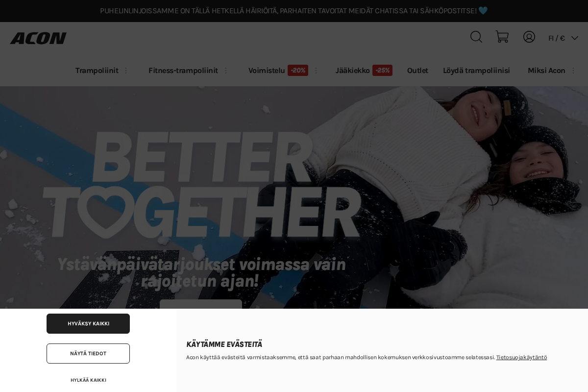 acon.fi homepage screenshot