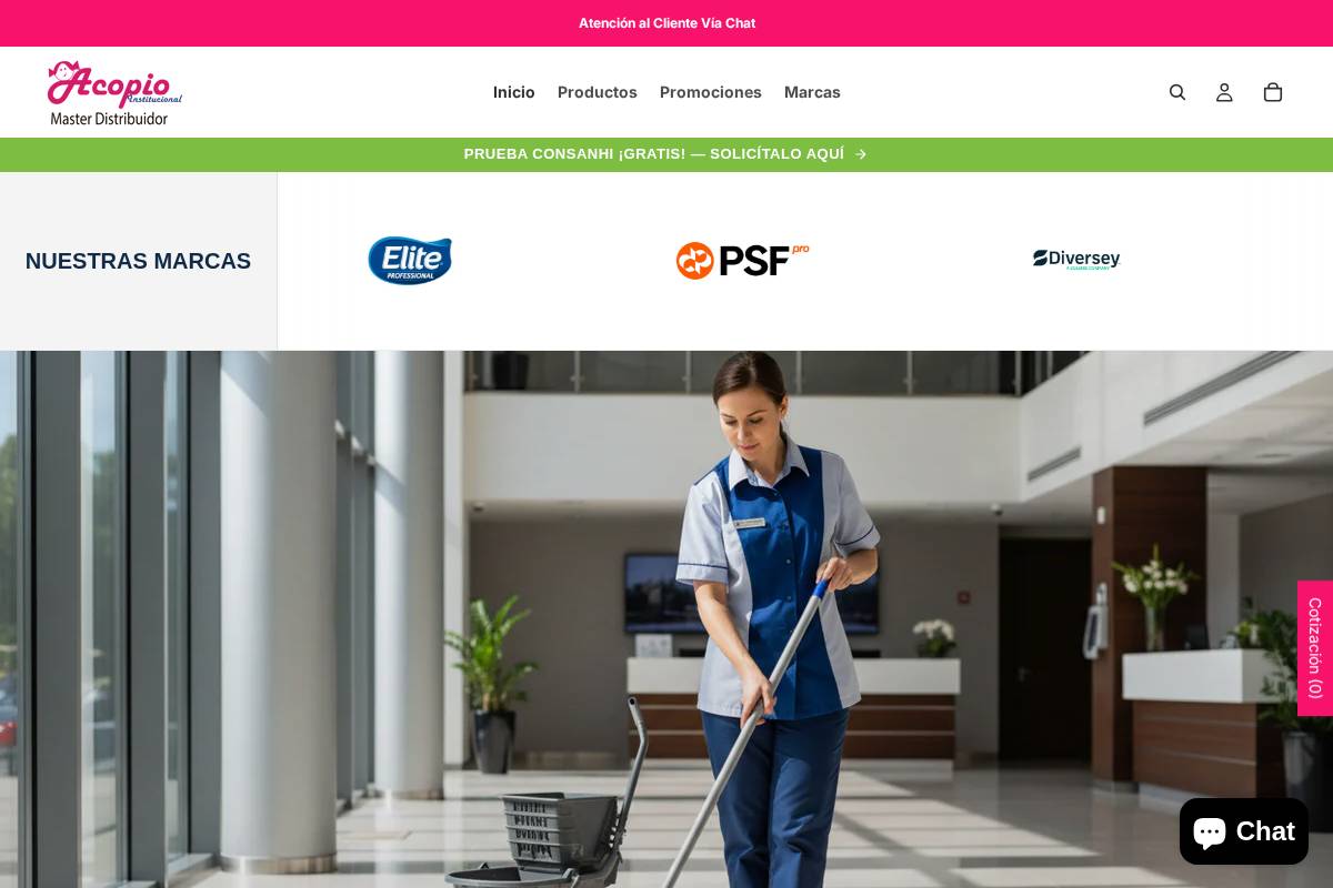 acopio.mx homepage screenshot