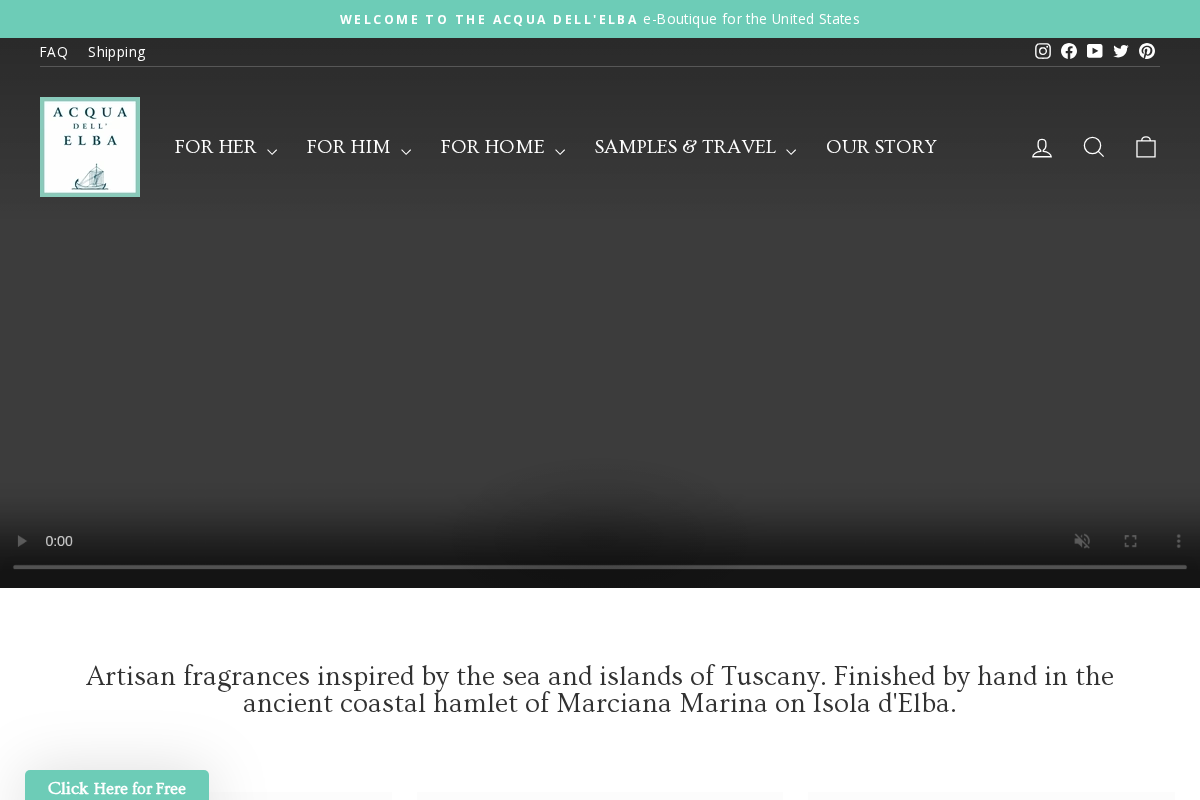 Acquadellelba homepage screenshot