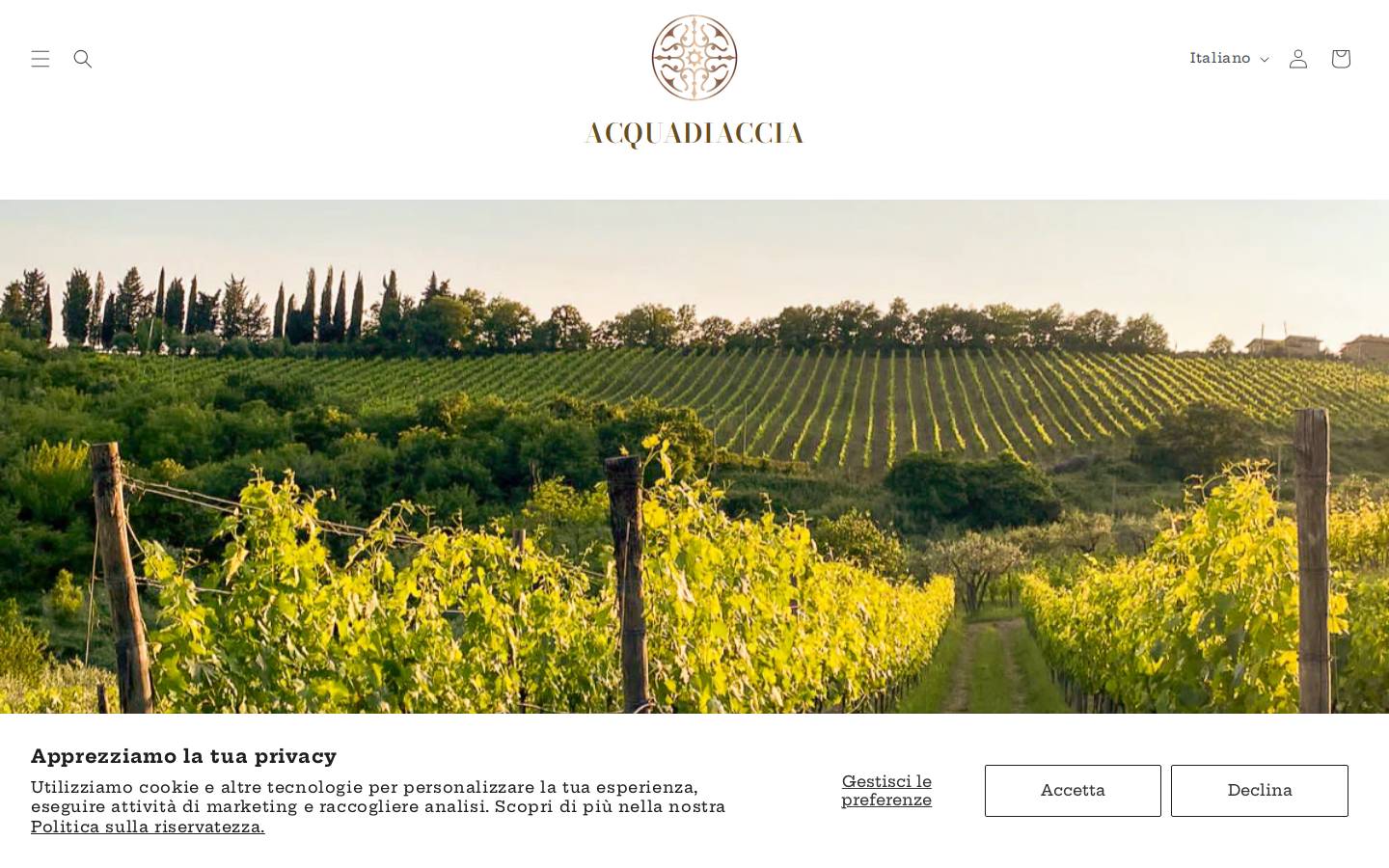 acquadiaccia.com homepage screenshot