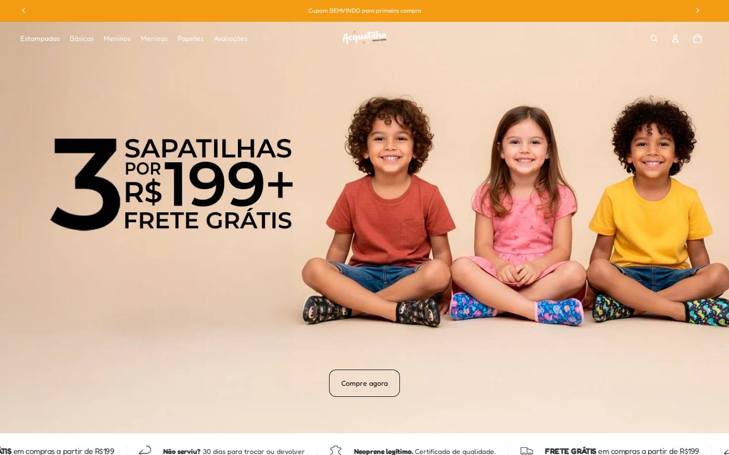 acquatilha.com.br homepage screenshot