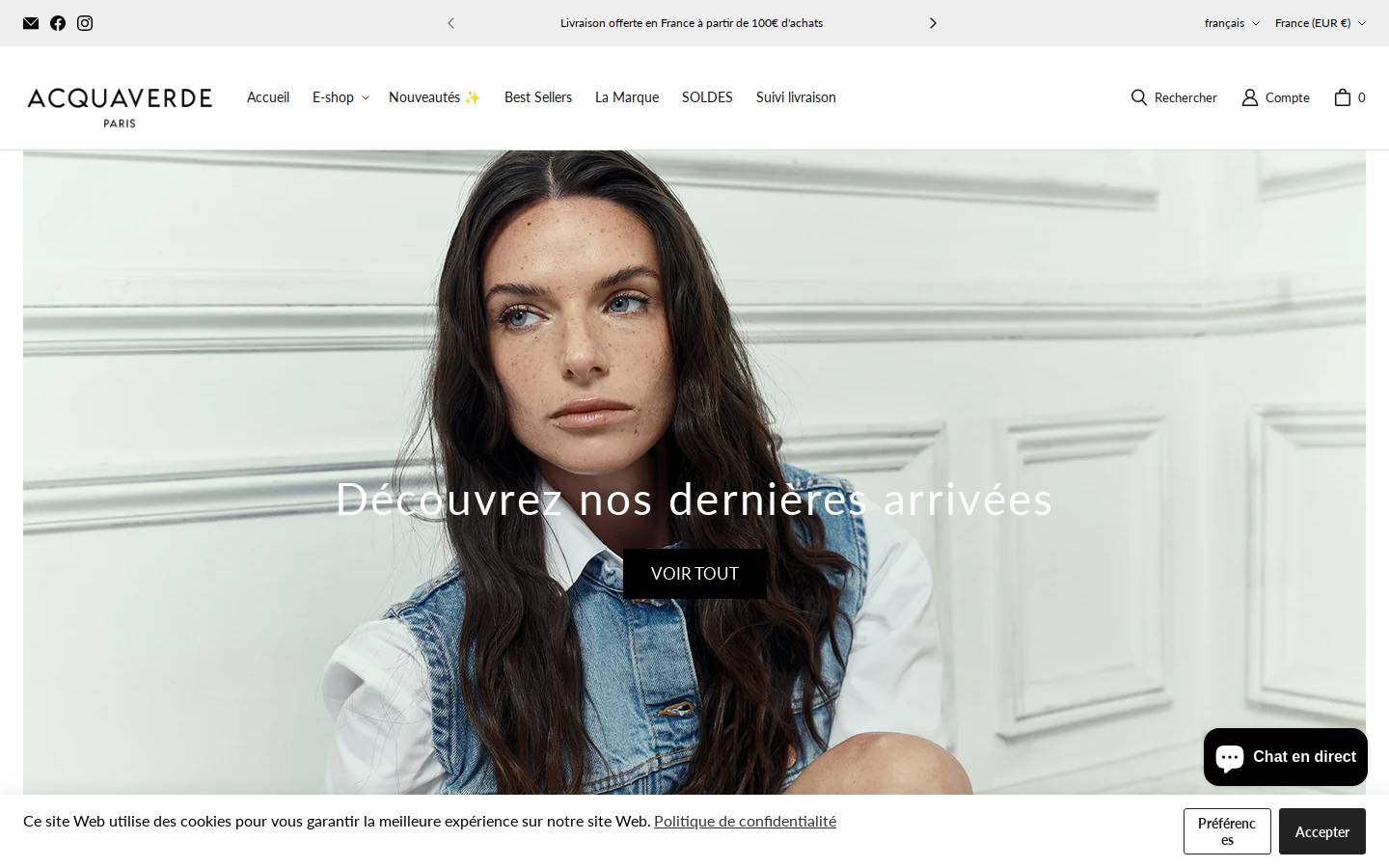 acquaverde.com homepage screenshot