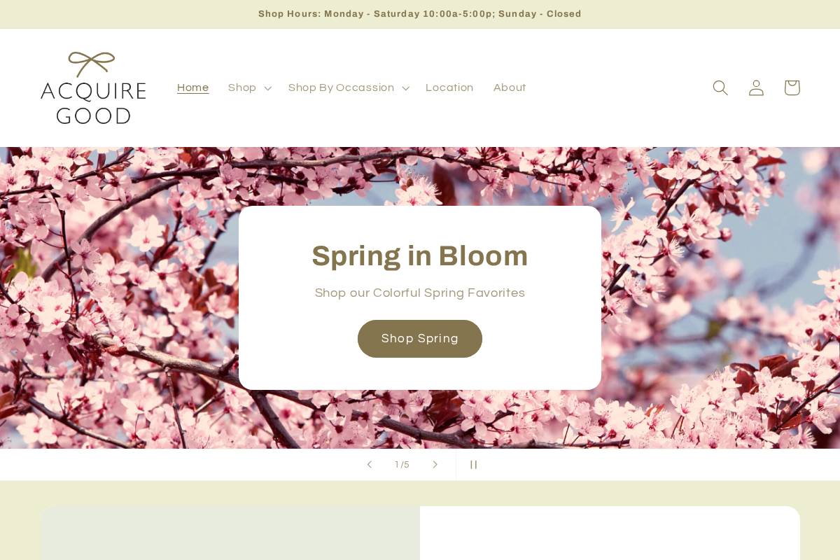 acquiregood.com homepage screenshot