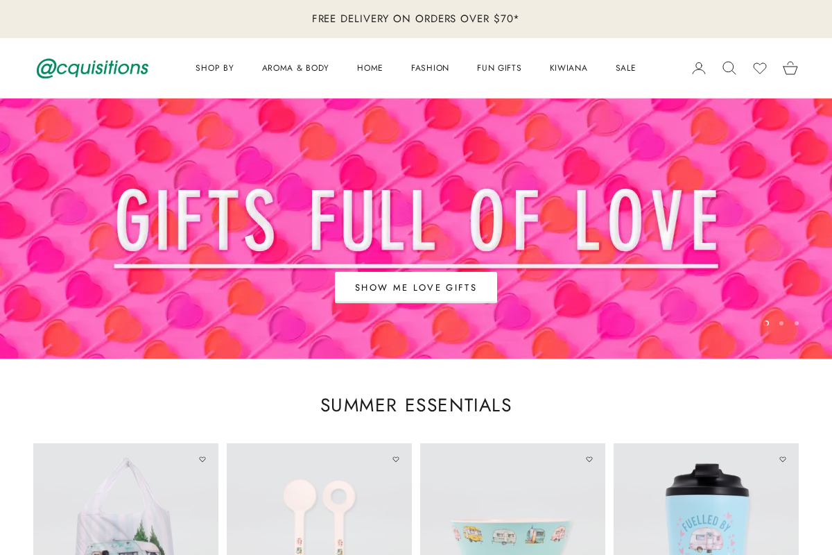 acquisitions.co.nz homepage screenshot