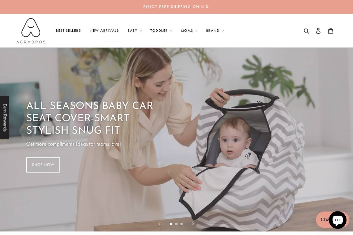 acrabros.com homepage screenshot