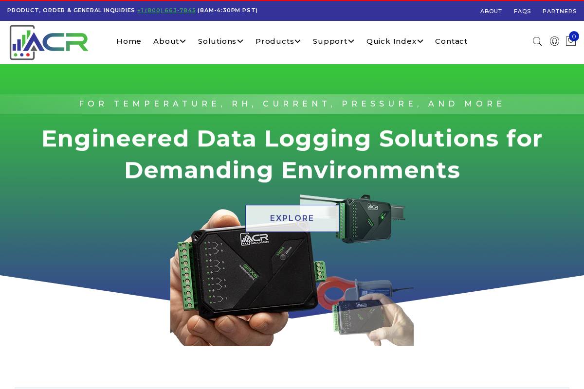 acrdatasolutions.com homepage screenshot