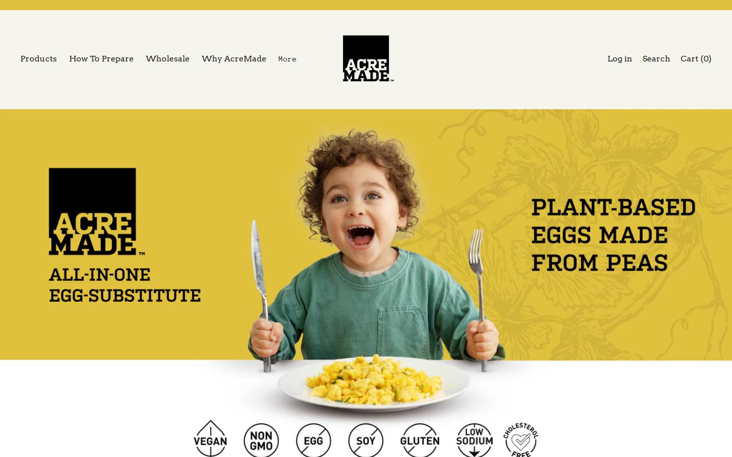 acremade.com homepage screenshot