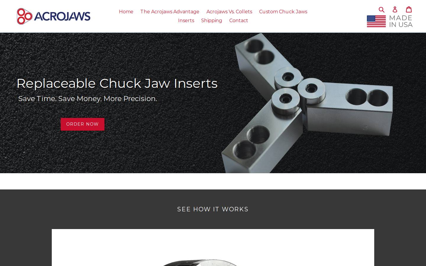 acrojaws.com homepage screenshot