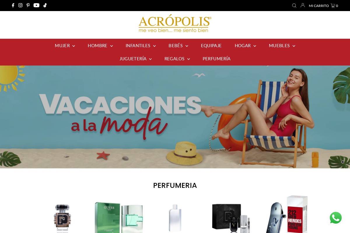 acropolis.com.mx homepage screenshot