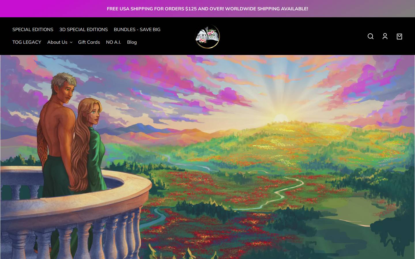 Acrylipics homepage screenshot