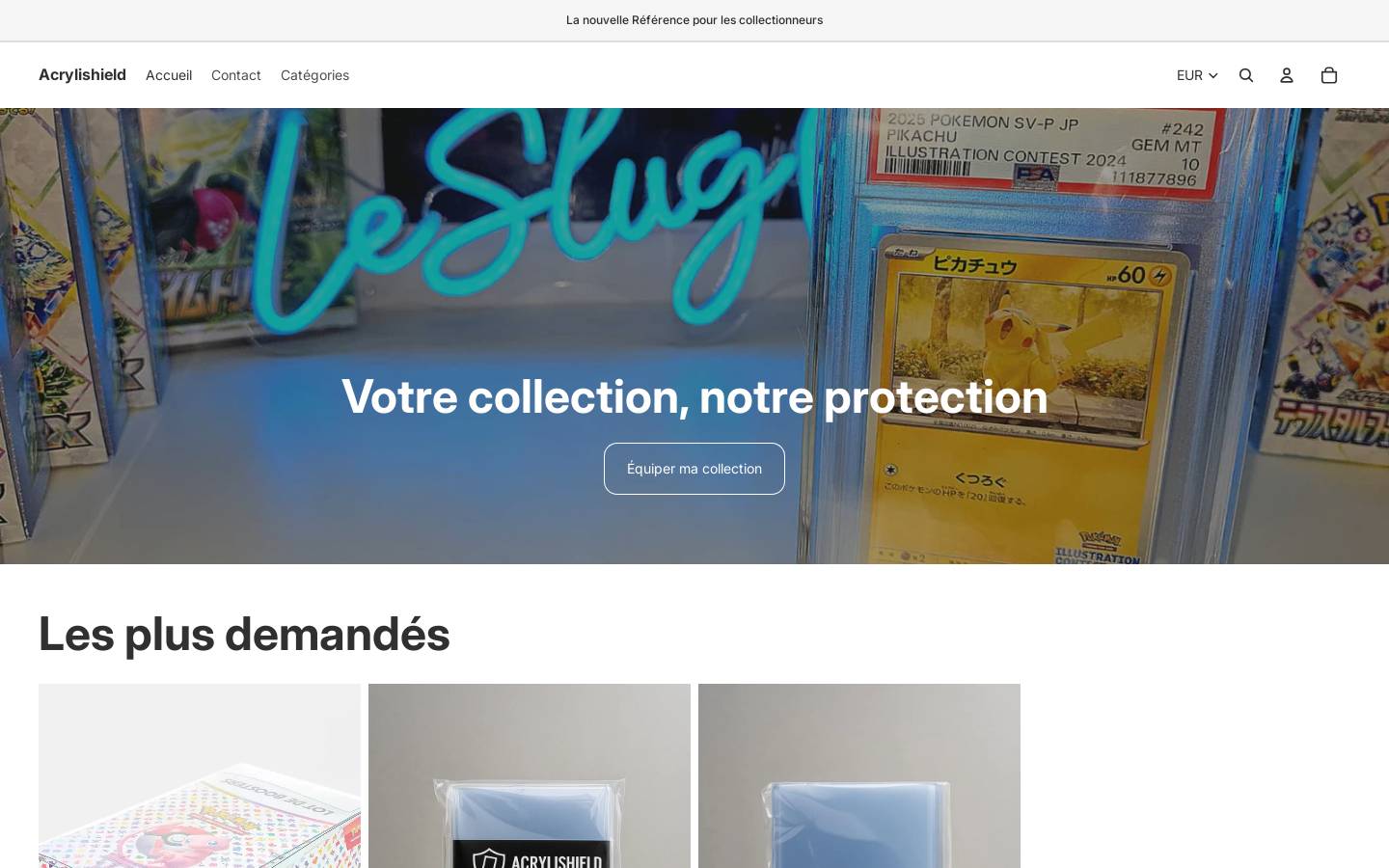 acrylishield.com homepage screenshot