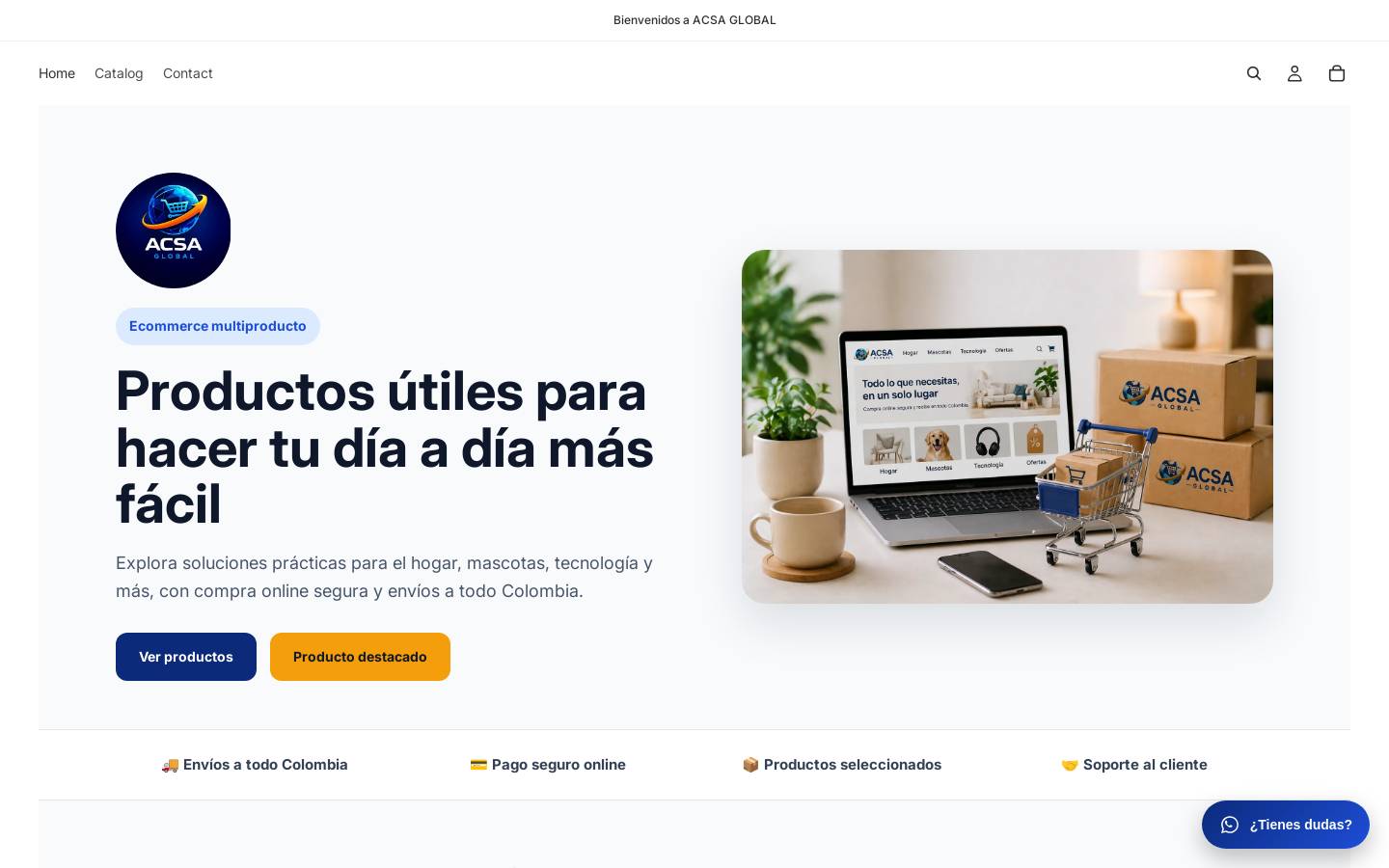 acsastore.com homepage screenshot