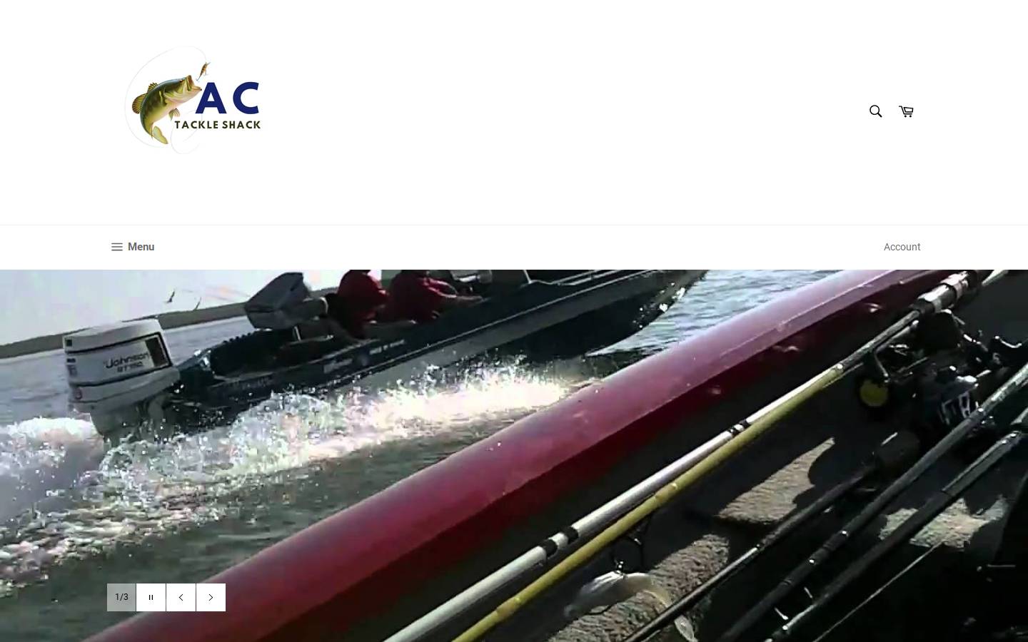 actackleshack.com homepage screenshot