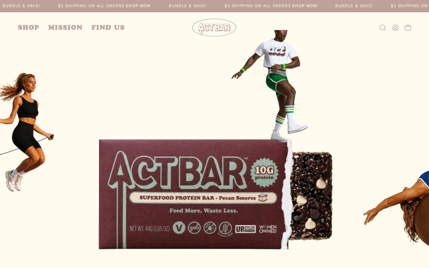 actbars.com homepage screenshot