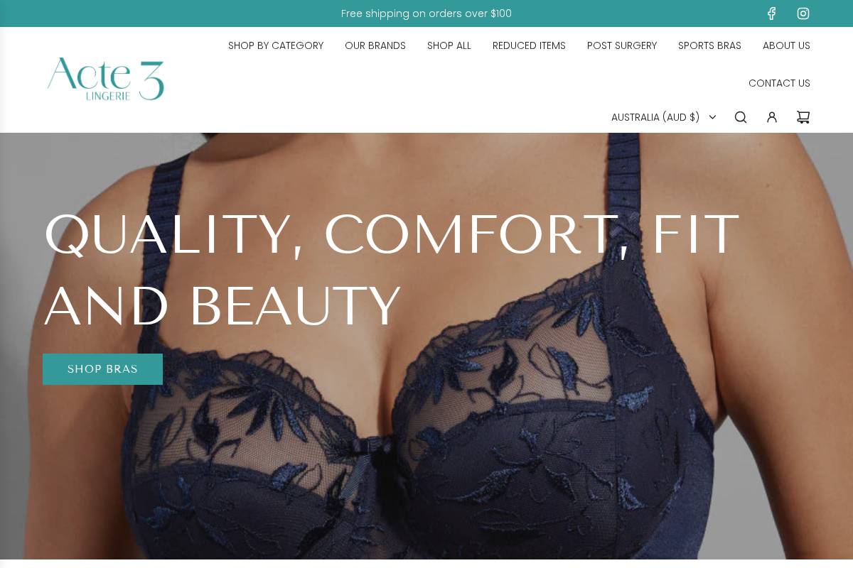 acte3.com.au homepage screenshot