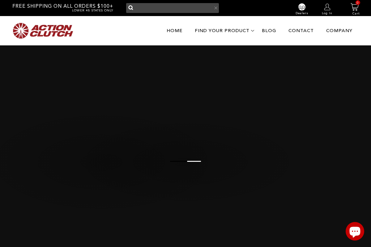 Action Clutch homepage screenshot