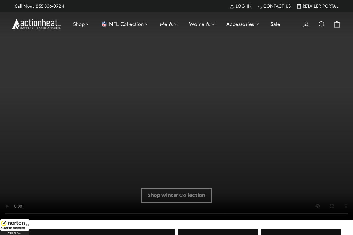 Actionheat homepage screenshot