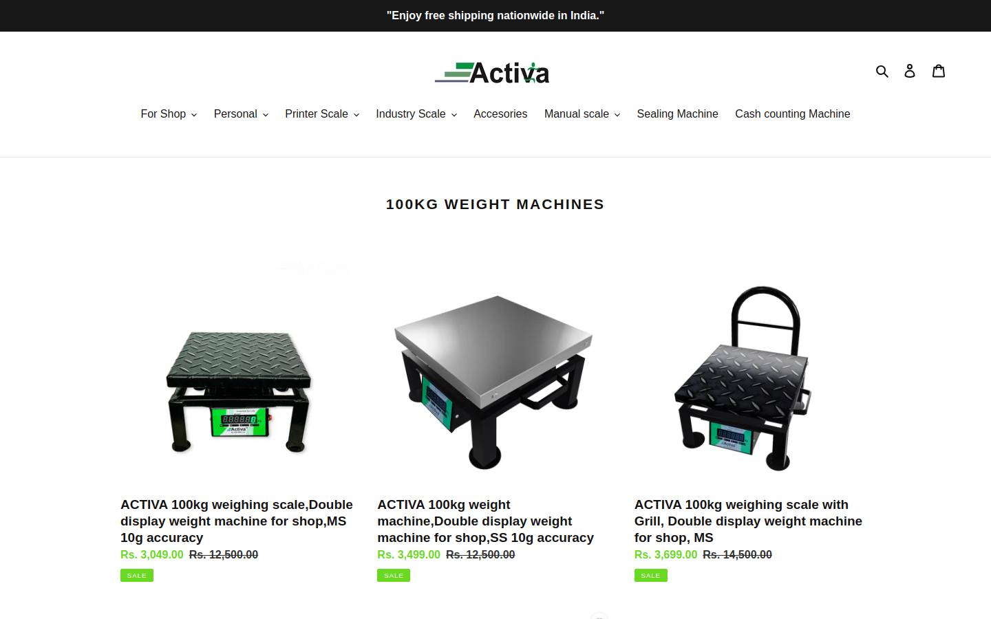 activamart.com homepage screenshot