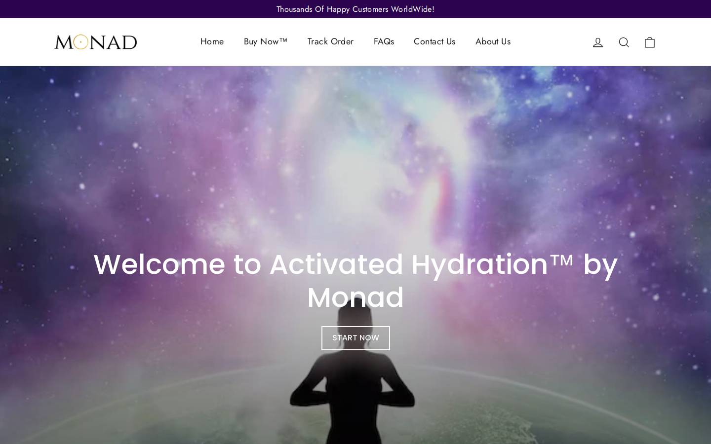 activatedhydration.com homepage screenshot