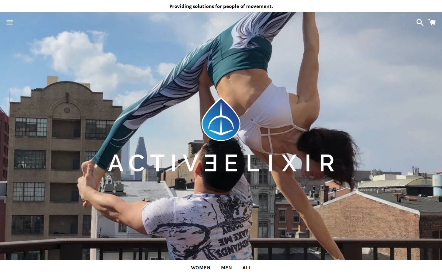 active-elixir.com homepage screenshot