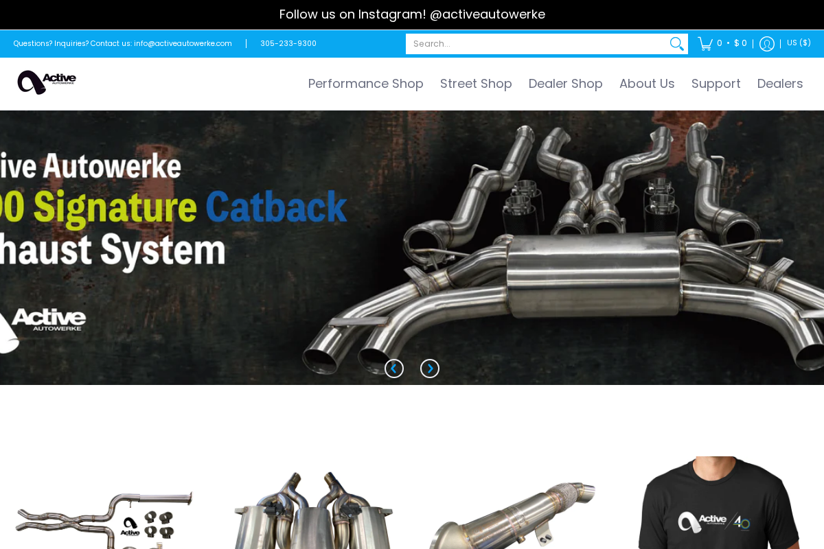 Active Autowerke homepage screenshot