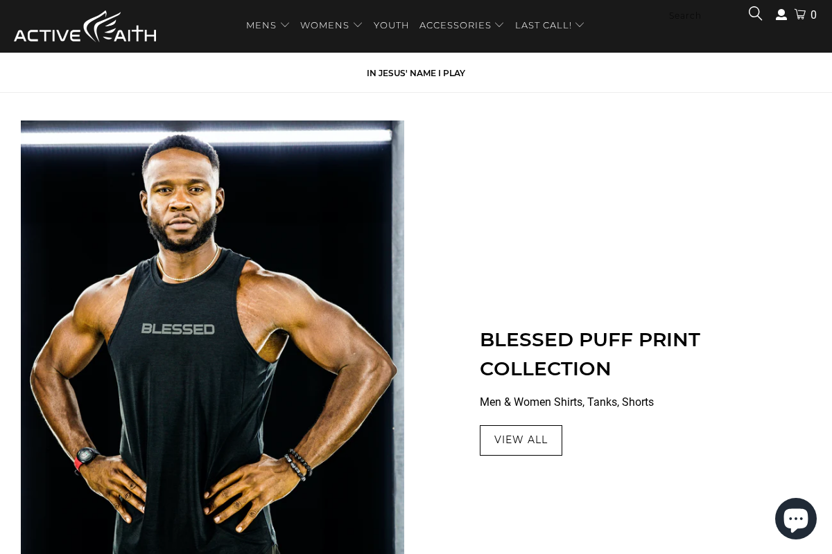 Active Faith Sports homepage screenshot