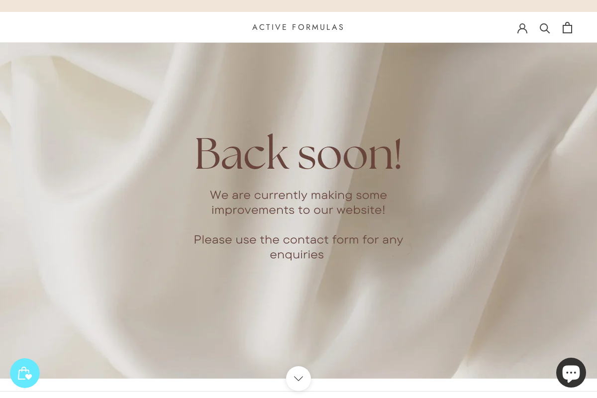activeformulas.com homepage screenshot