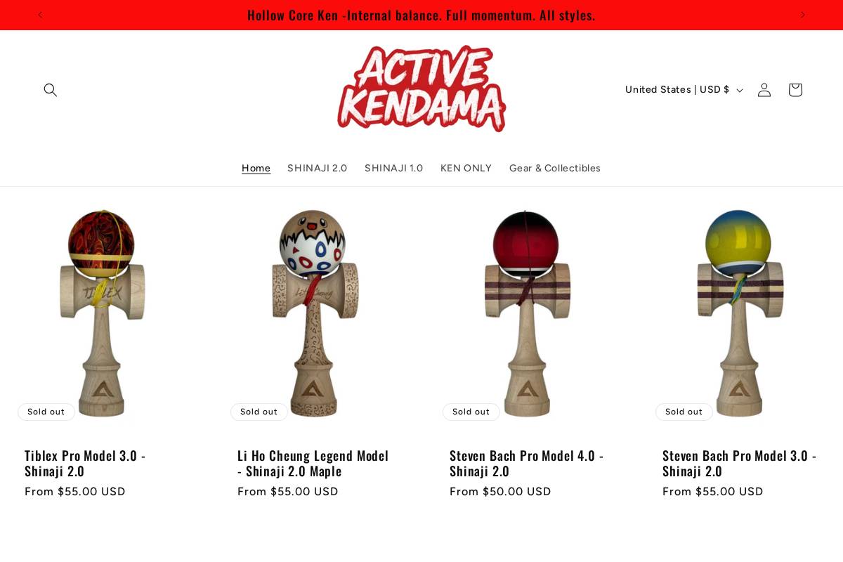 activekendama.com homepage screenshot