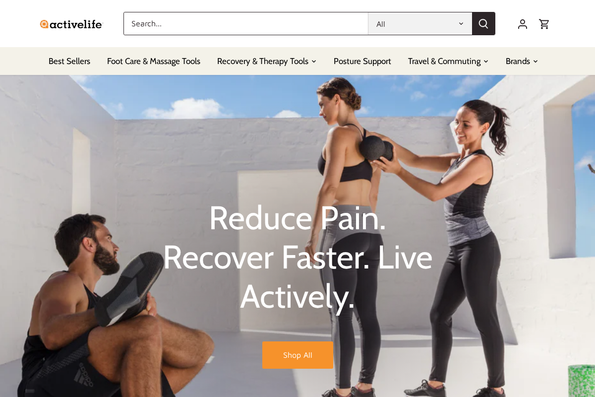 ActiveLife Solutions homepage screenshot