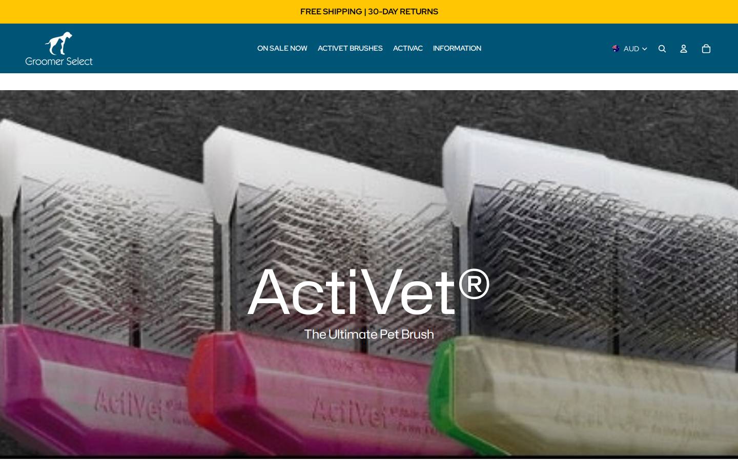 activetbrushes.com homepage screenshot