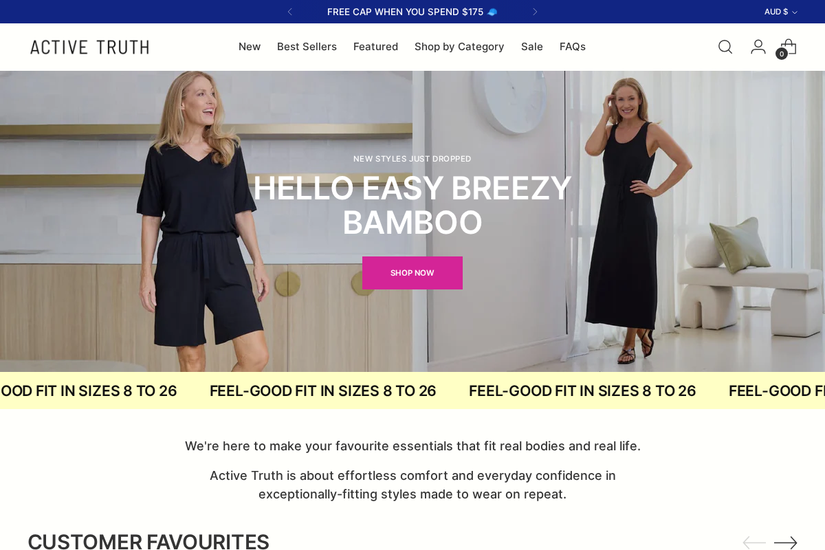 Activetruth homepage screenshot