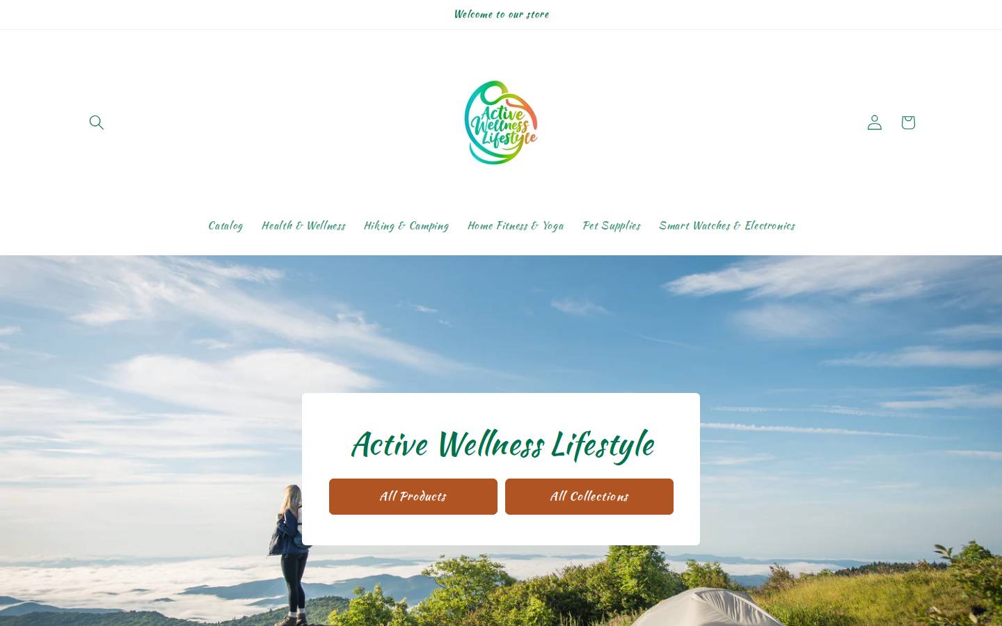 activewellnesslifestyle.com homepage screenshot