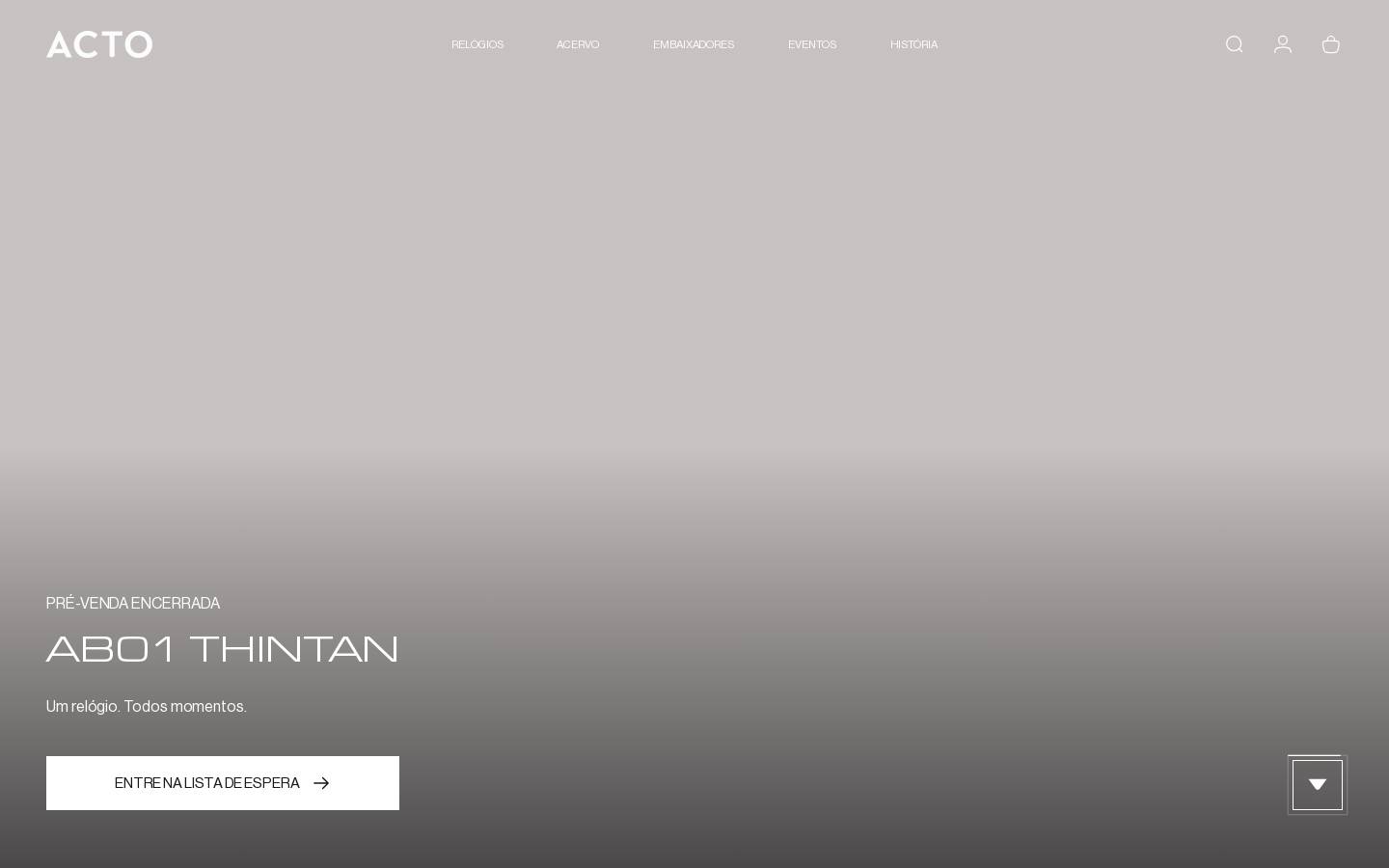actowatches.com homepage screenshot