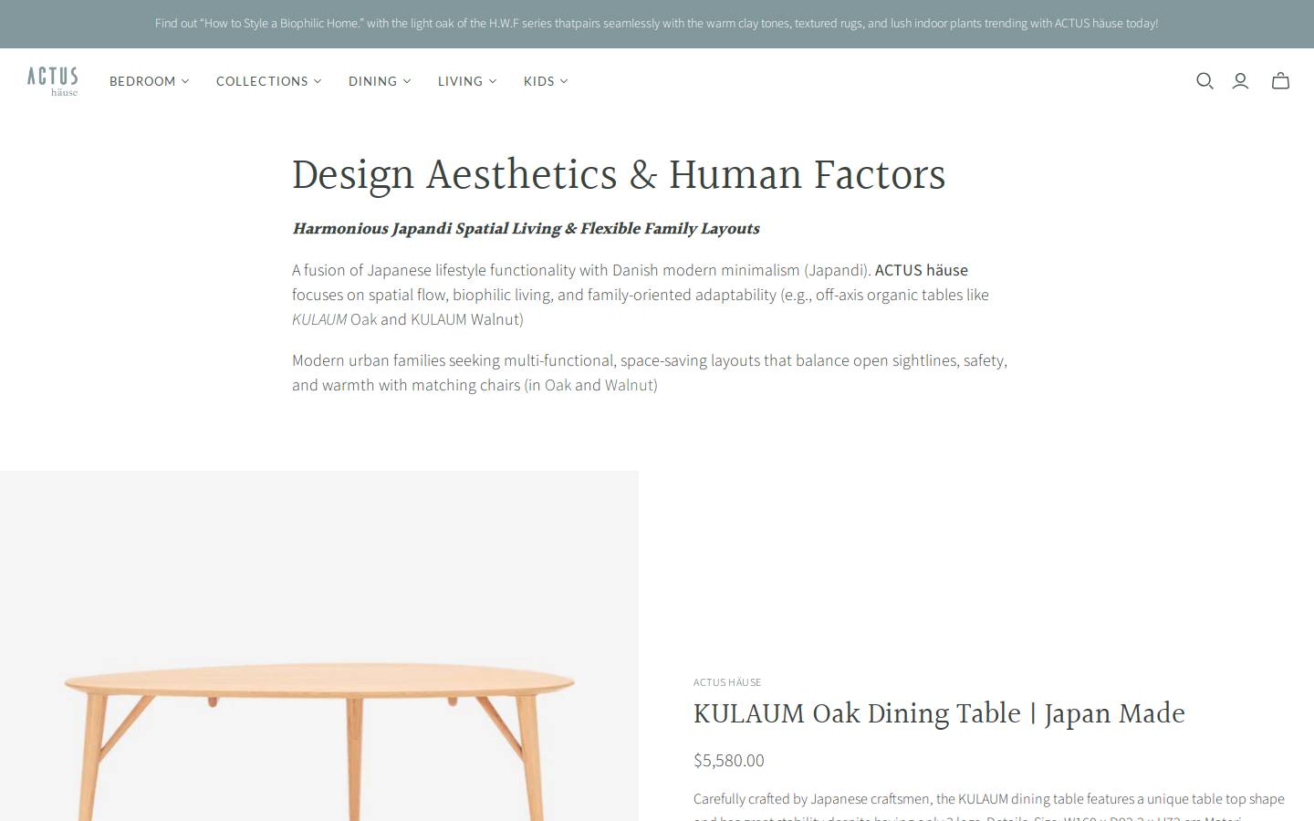 actushause.com homepage screenshot