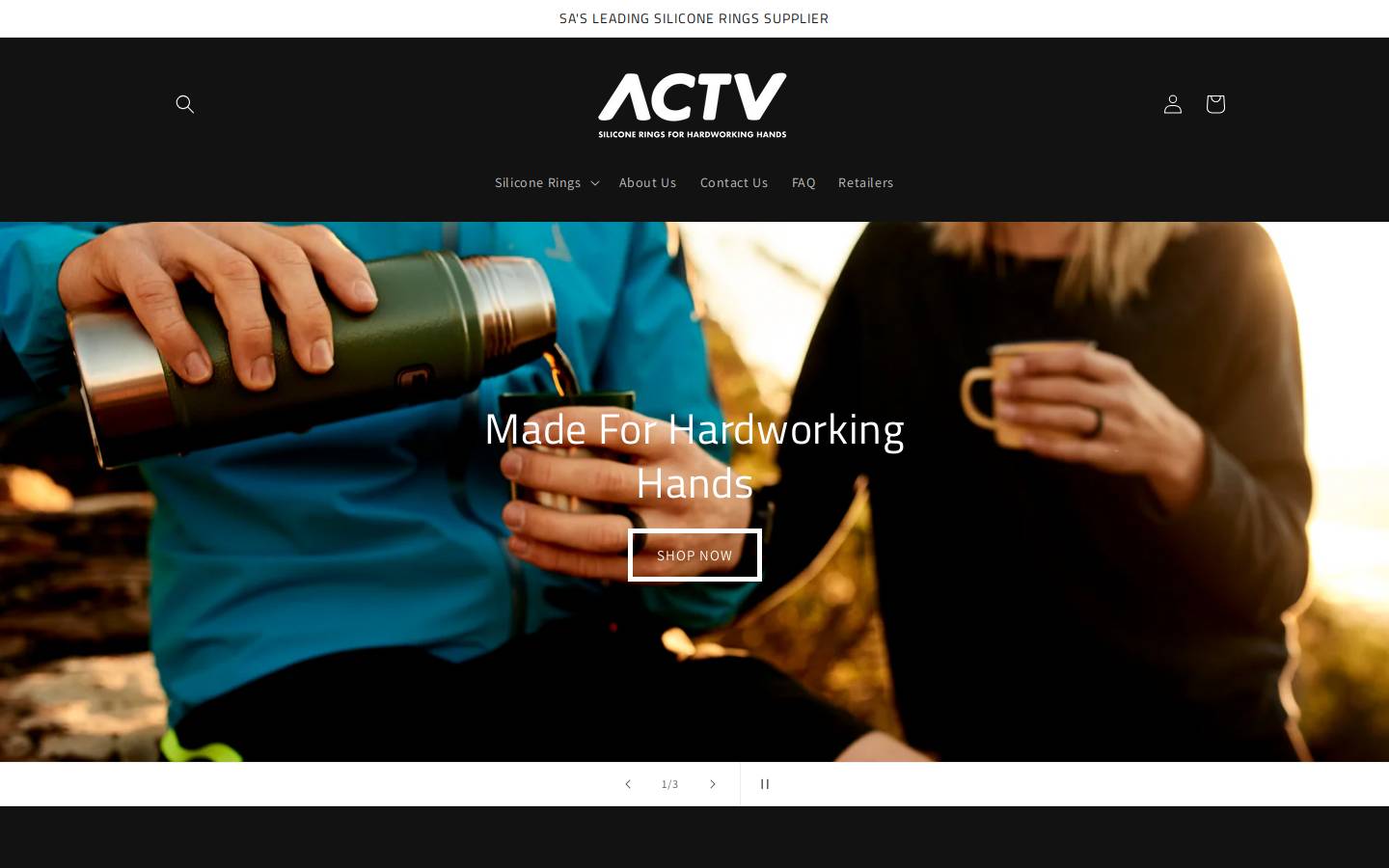 actv.co.za homepage screenshot