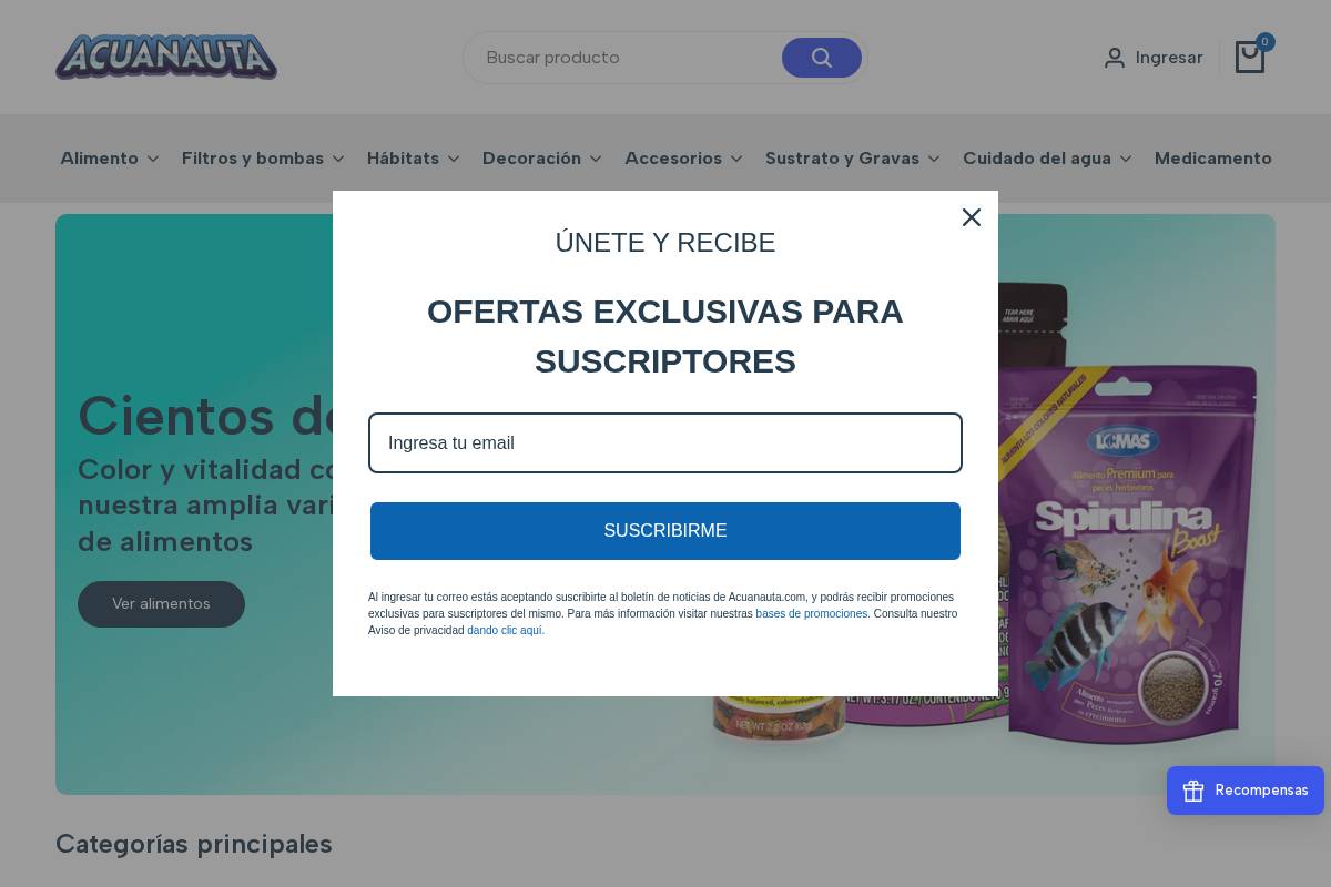 acuanauta.com homepage screenshot