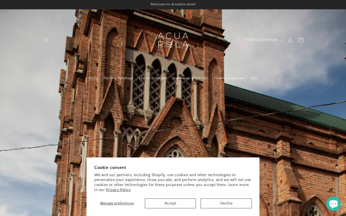 acuarelaboutiqueonline.com homepage screenshot