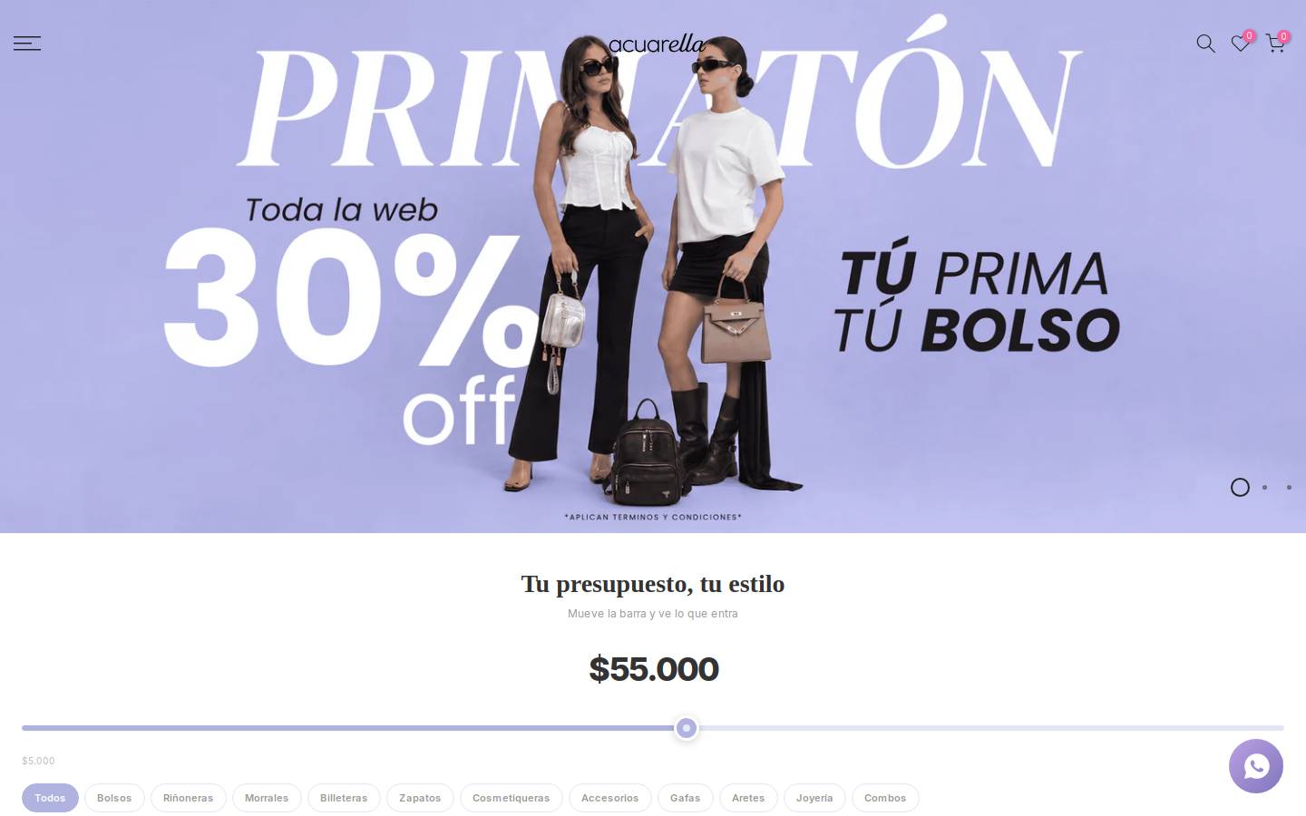 acuarella.co homepage screenshot