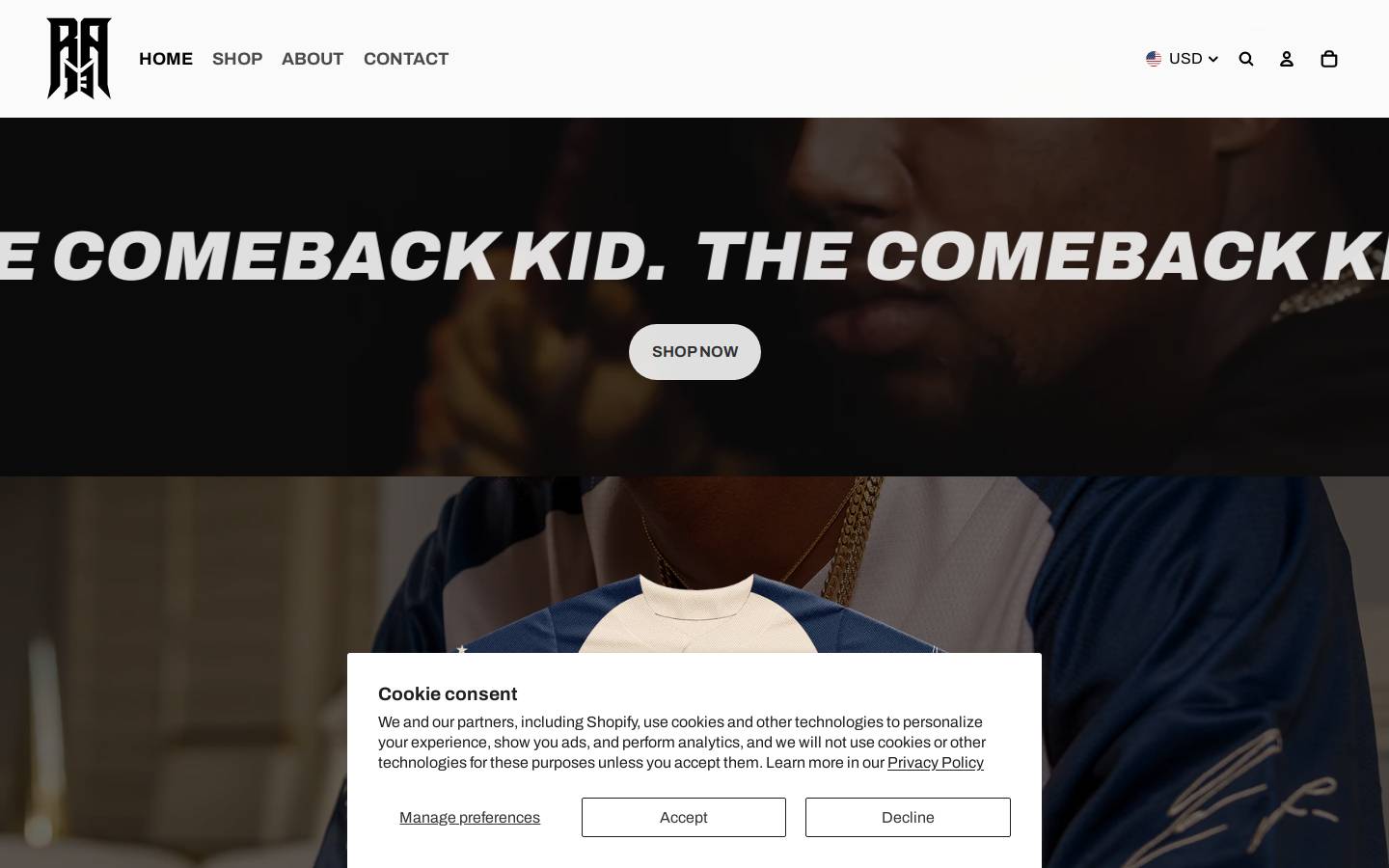 acunashop.com homepage screenshot