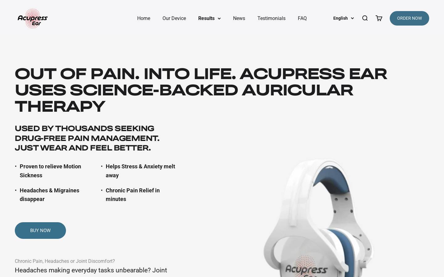 acupressear.com homepage screenshot