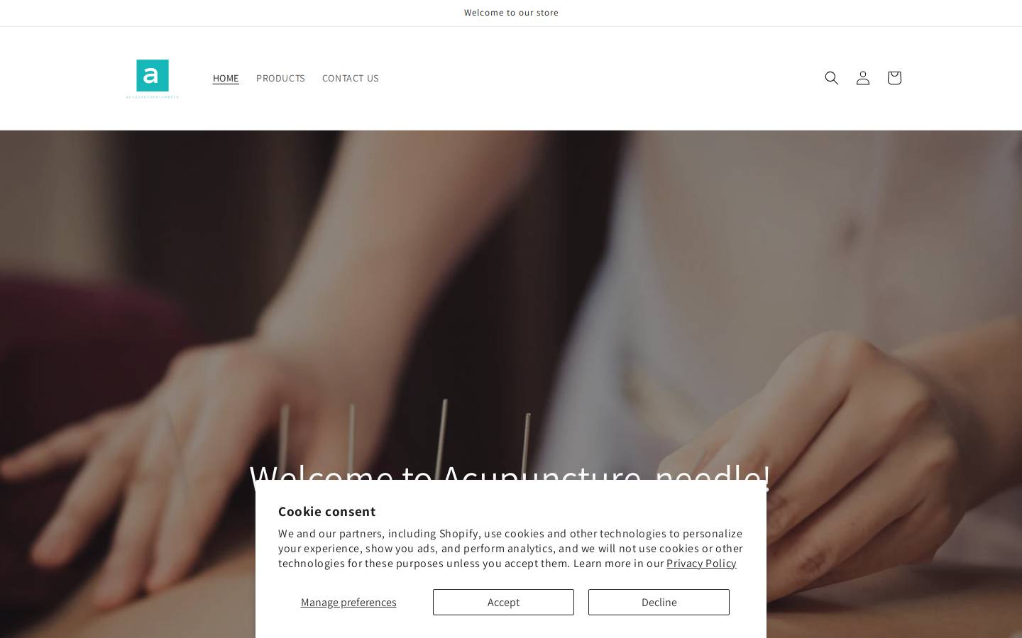 acupuncture-needle.com homepage screenshot