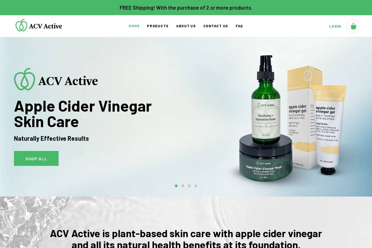 acvactive.com homepage screenshot